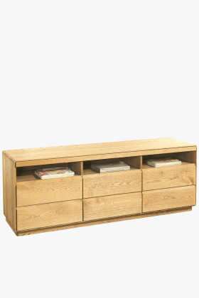 TV-Schrank Eiche natur Helsinki Typ 26 mit Stauraum